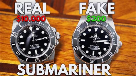 differenza tra rolex submariner originale e rolex falso|real vs false rolex submariner.